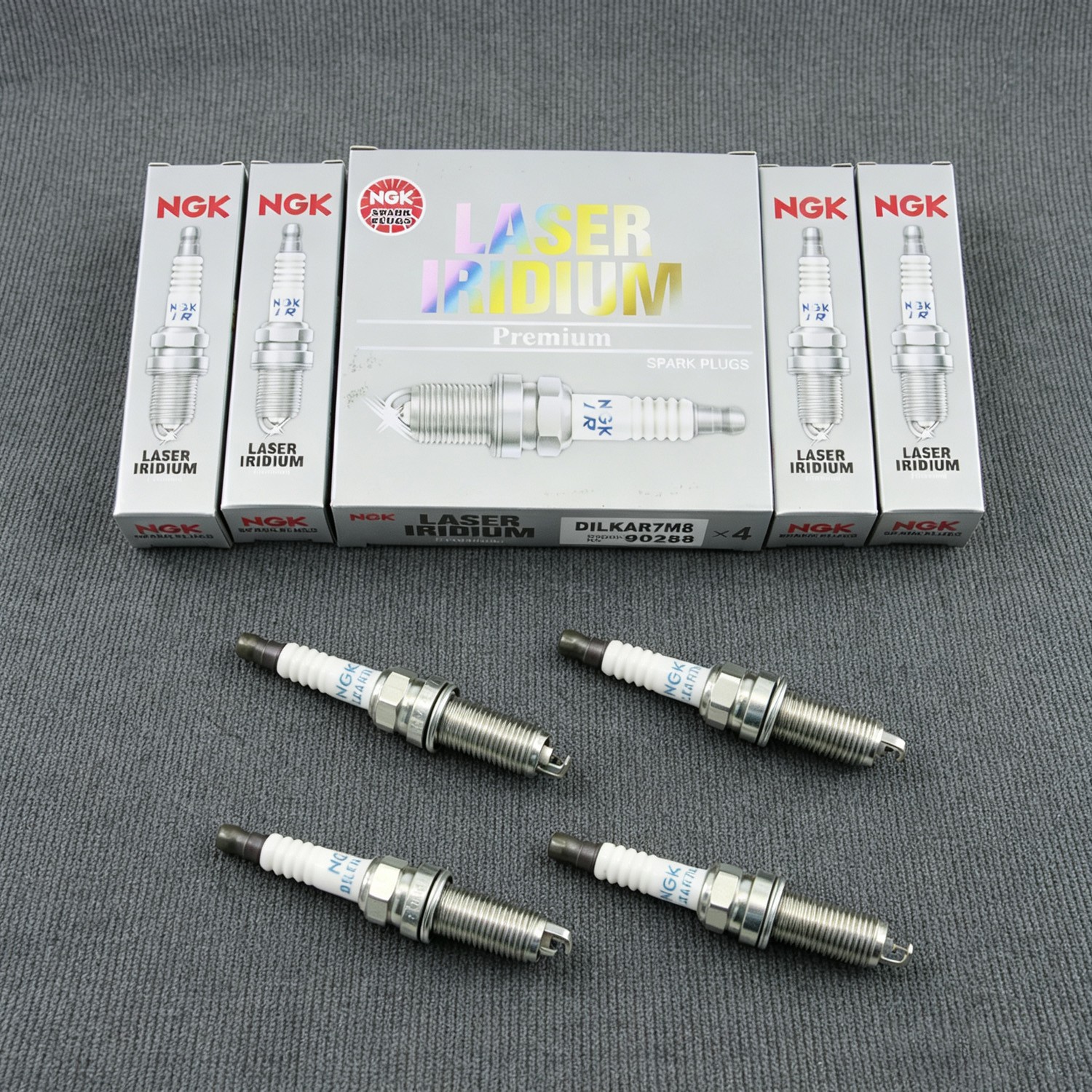4PC NGK 90288 DILKAR7M8 Laser Iridium Spark Plugs for PY8V-18-110 Ignition 4PC NGK 90288 DILKAR7M8 Laser Iridium Spark Plugs for PY8V-18-110 Ignition