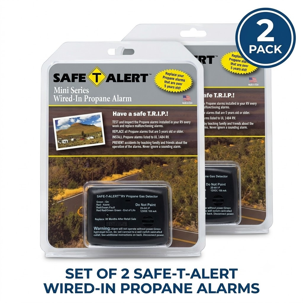 2 Pack 12V Carbon Monoxide & LP Gas Propane Detector Alarm RV Trailer 20-441-P 2 Pack 12V Carbon Monoxide & LP Gas Propane Detector Alarm RV Trailer 20-441-P