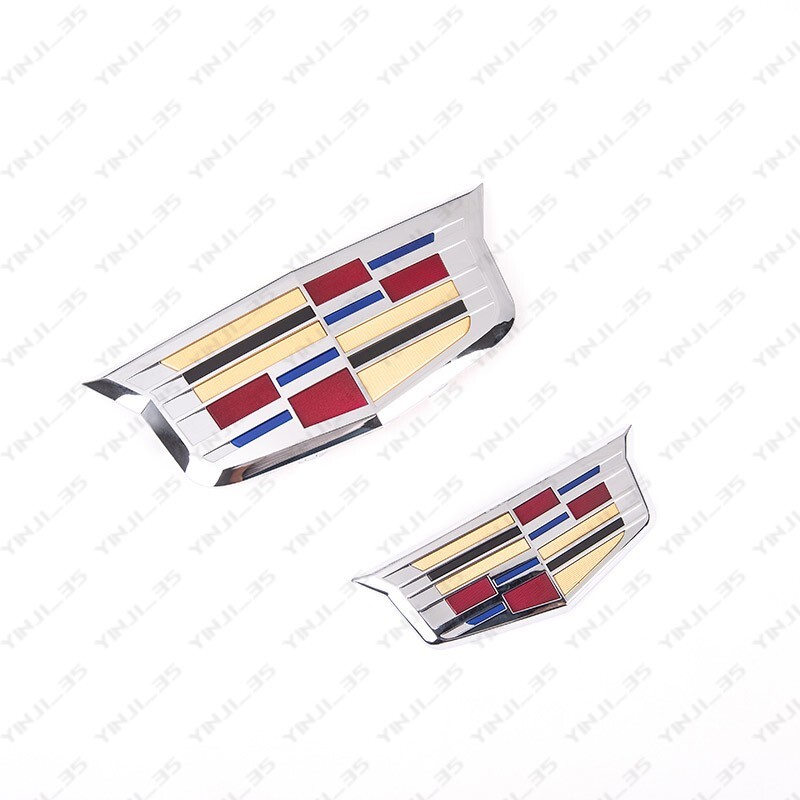 2PCS Silver Color Cadillac Logo Car Front&Rear Badge Emblem for XTS ATS ELR 2PCS Silver Color Cadillac Logo Car Front&Rear Badge Emblem for XTS ATS ELR
