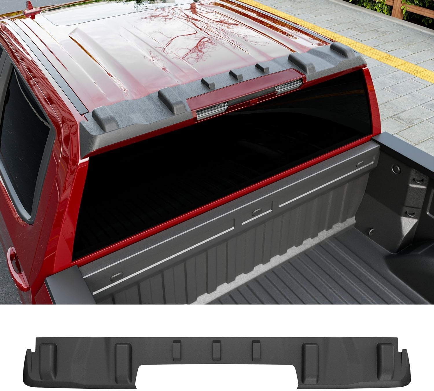 For 2019-2025 Chevy Silverado GMC Sierra 1500 Rear Roof Protector Truck Cab Roof