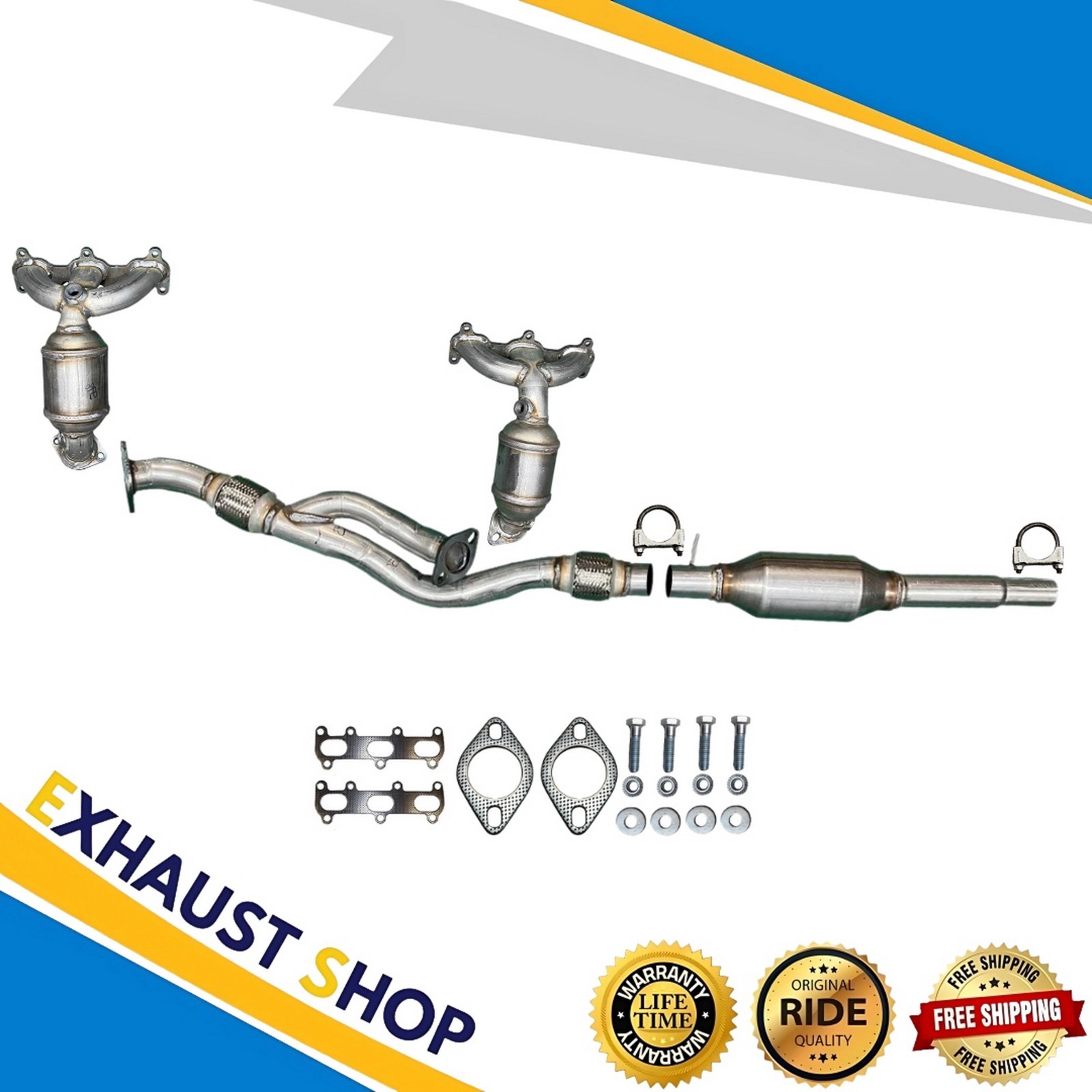 FITS:2005-2006 Hyundai Santa Fe Full Catalytic Converter Set 2.7L Fast Dispatch