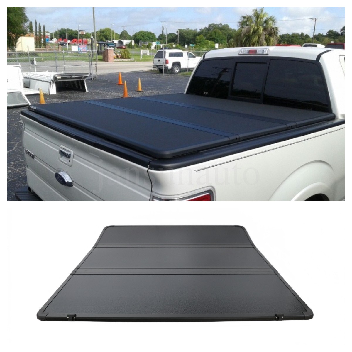 Hard 3-Fold Tonneau Cover For 2019-2026 Silverado Sierra 1500 5.8FT Truck Bed