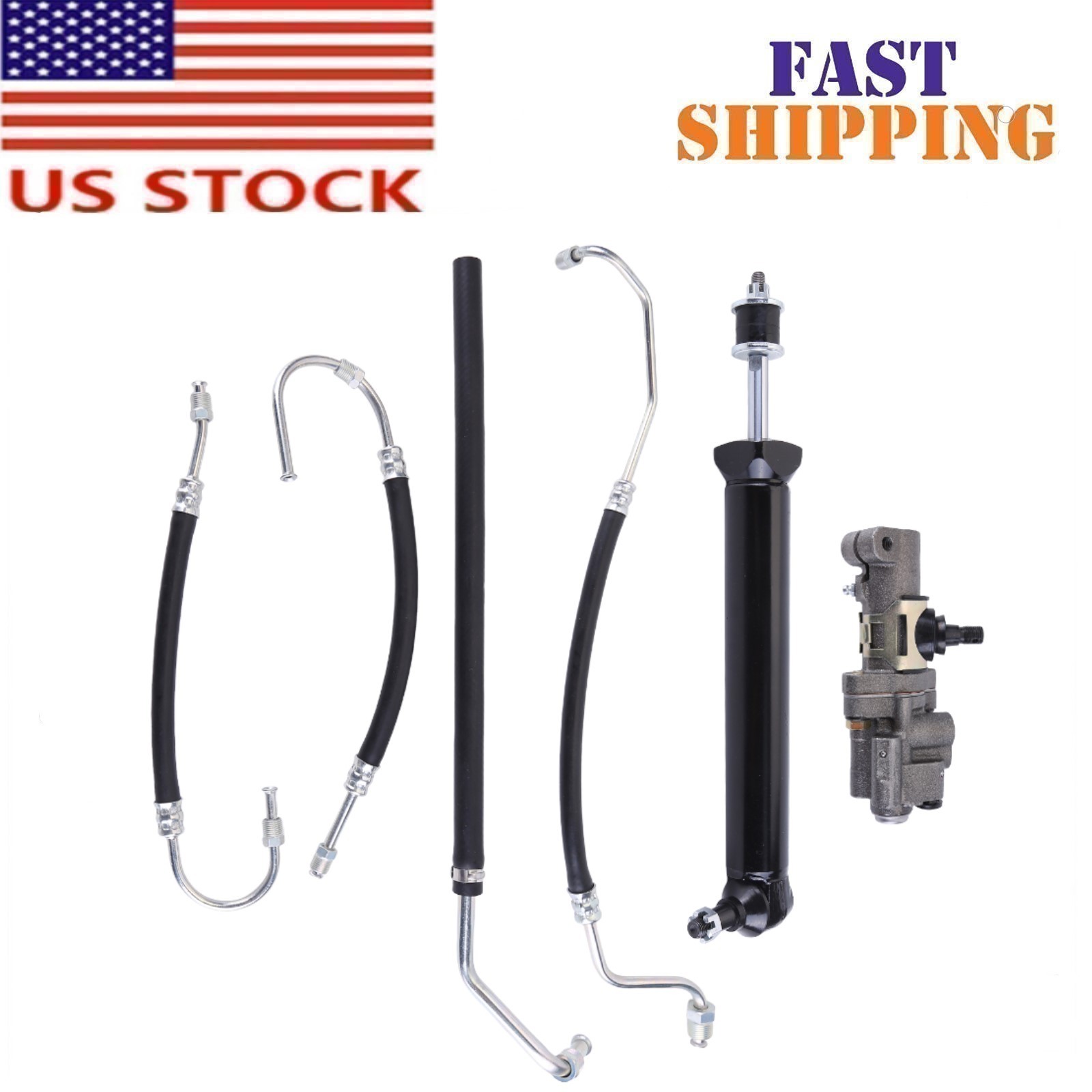 For 1963-1979 Chevrolet Corvette Power Steering Valve Cylinder Ram Hose Kits