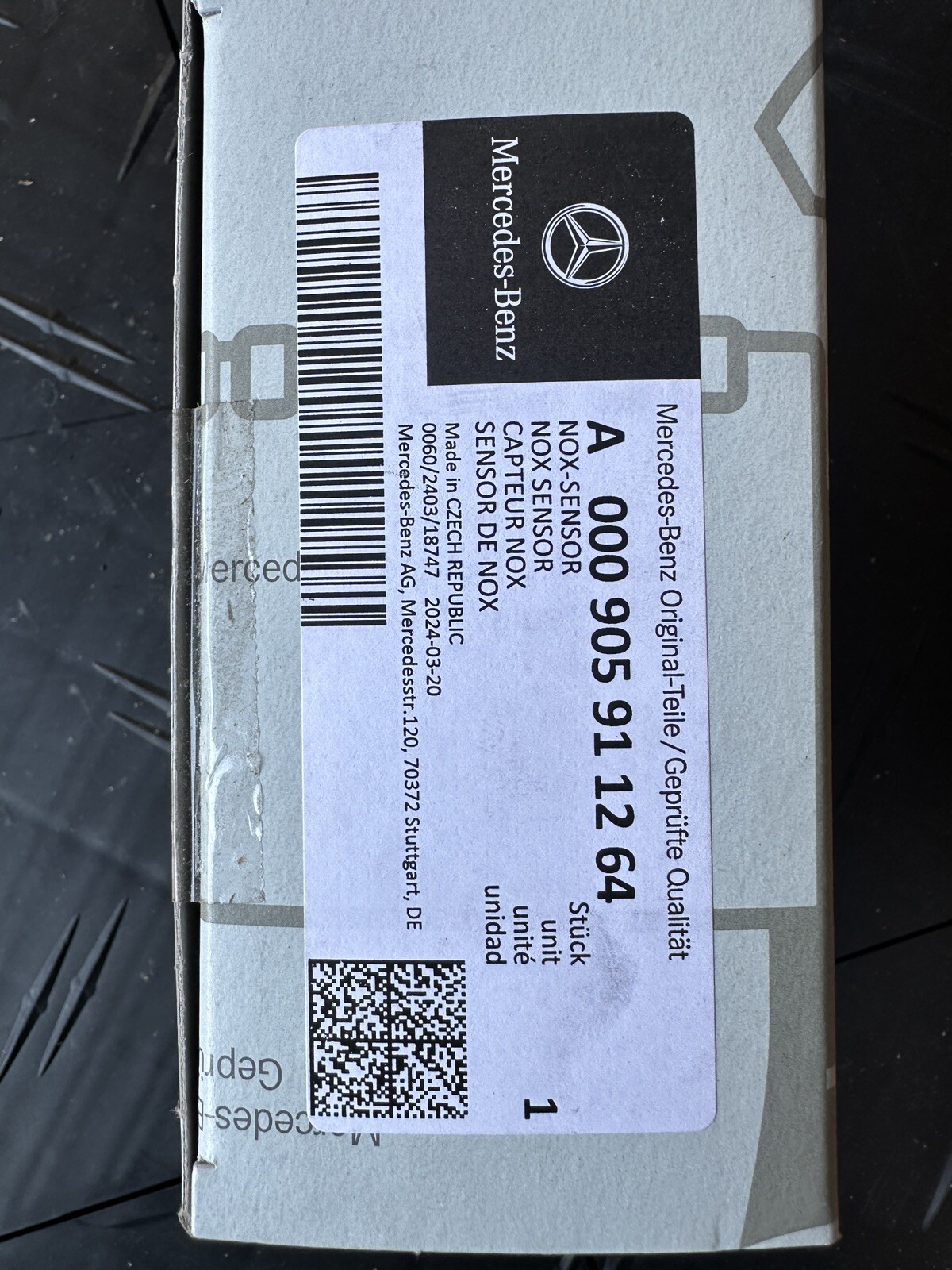 OEM Continental Nox Sensor Mercedes Benz Sprinter Diesel A 000 905 91 12 64 OEM Continental Nox Sensor Mercedes Benz Sprinter Diesel A 000 905 91 12 64