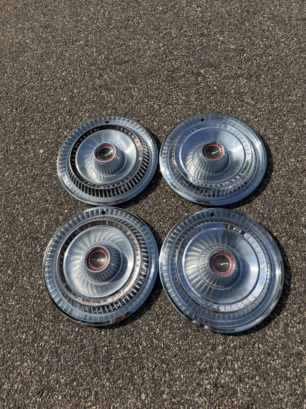 Genuine 1966 Ford Thunderbird 15 inch hubcaps wheel covers Genuine 1966 Ford Thunderbird 15 inch hubcaps wheel covers