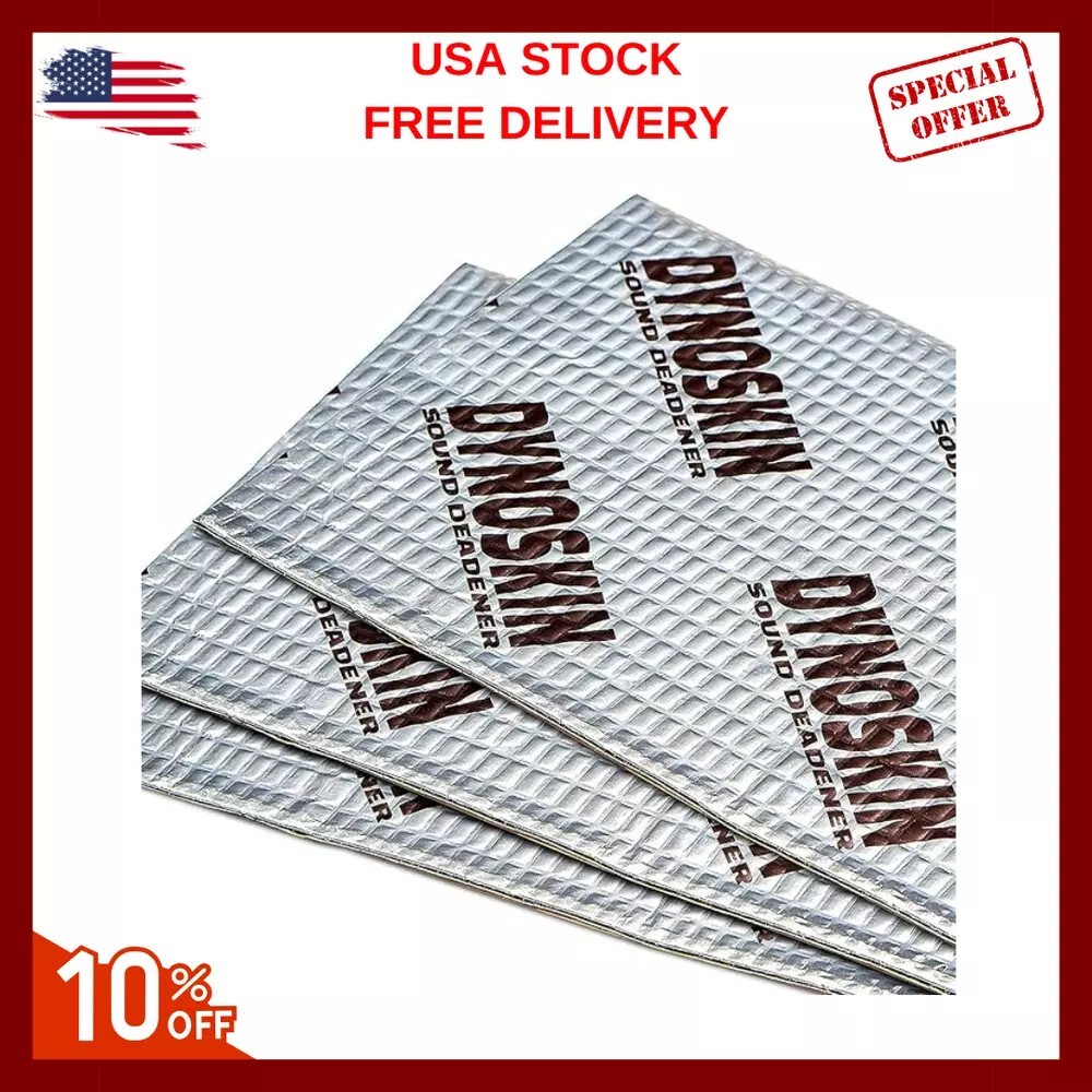 Dynoskin 80 Mil 10 Sqft Car Sound Deadening Mat, Butyl Automotive Sound Deadener Dynoskin 80 Mil 10 Sqft Car Sound Deadening Mat, Butyl Automotive Sound Deadener