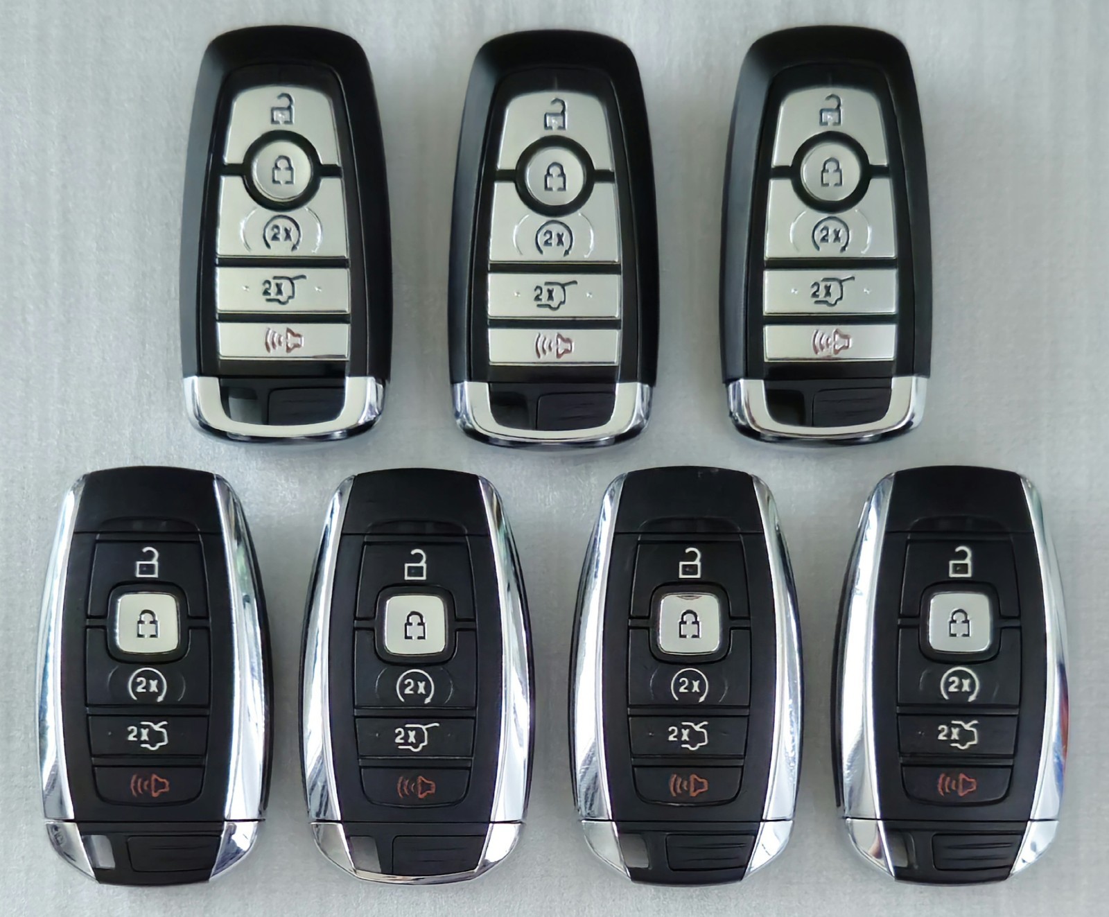 Used Lot of 7 OEM Lincoln Smart Key Fob Remote