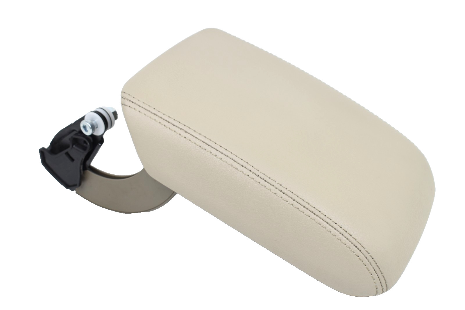 2009-2016 Audi A4 Center Console Dark Beige Leather Armrest Lid Assembly OEM