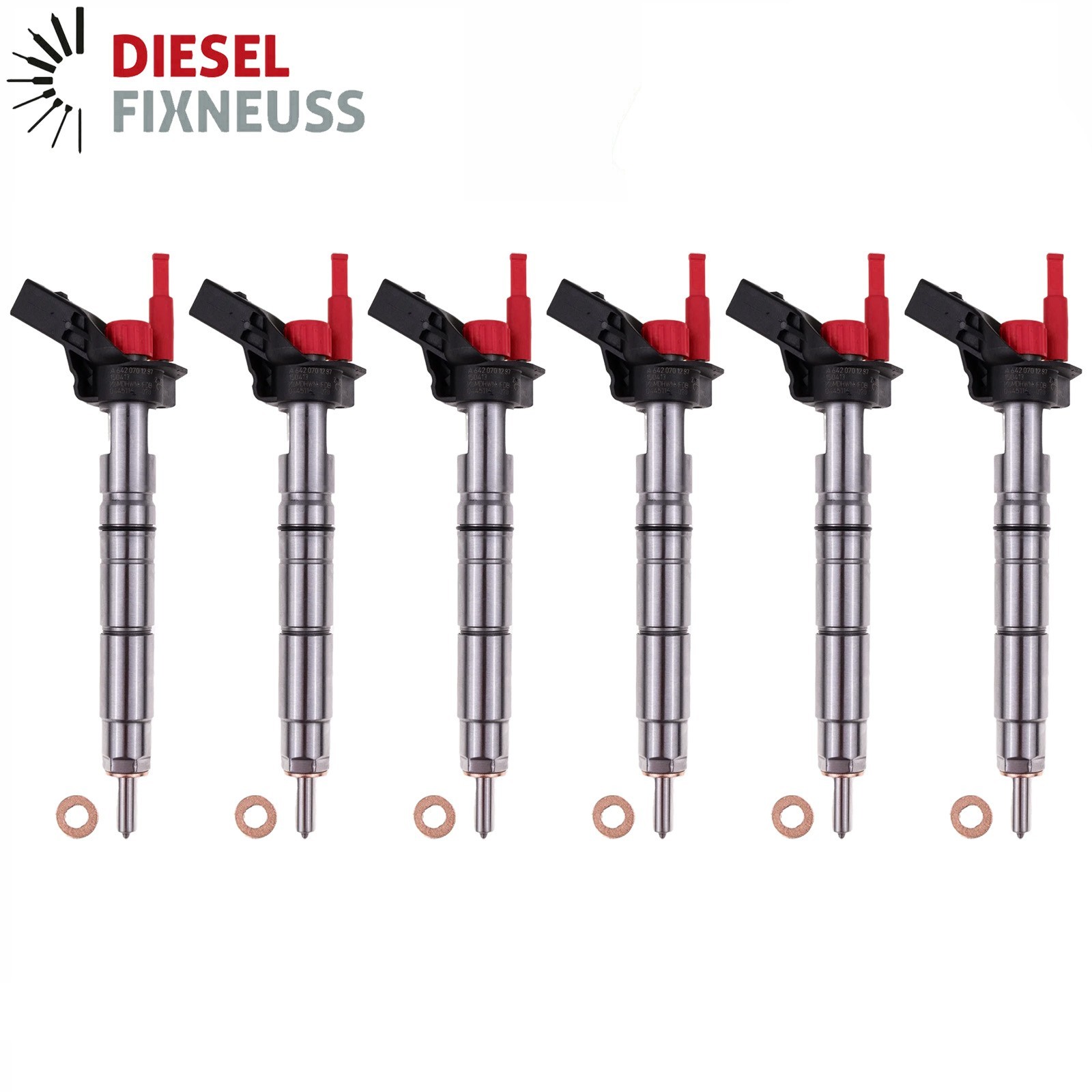 6x Bosch Injector 0445116028 Injector Mercedes A6420701287 098643 OM642 No-Core