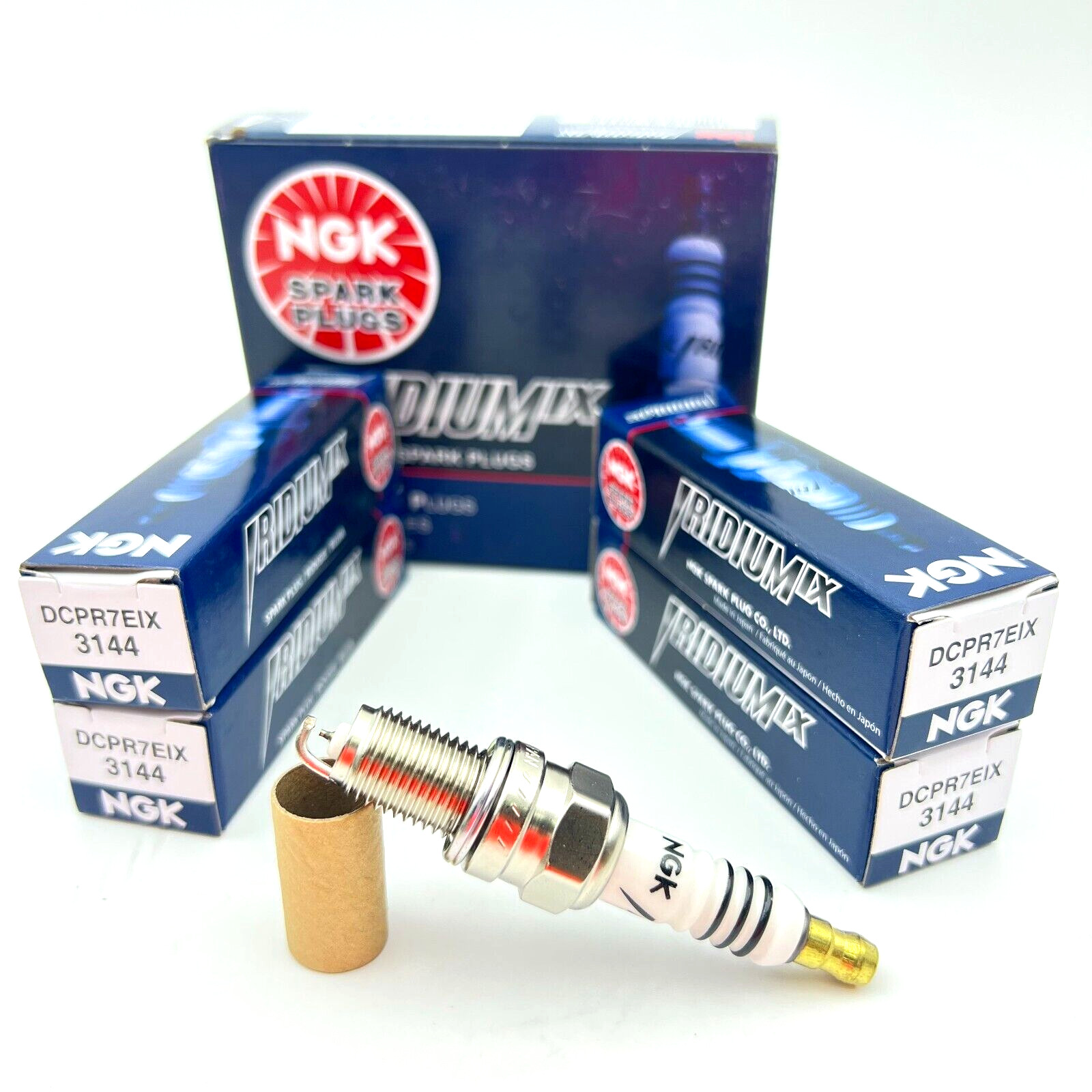 4x NGK 3144 DCPR7EIX 6046 Iridium IX Spark Plug for CHEVROLET SPARK 13-15 1.2L