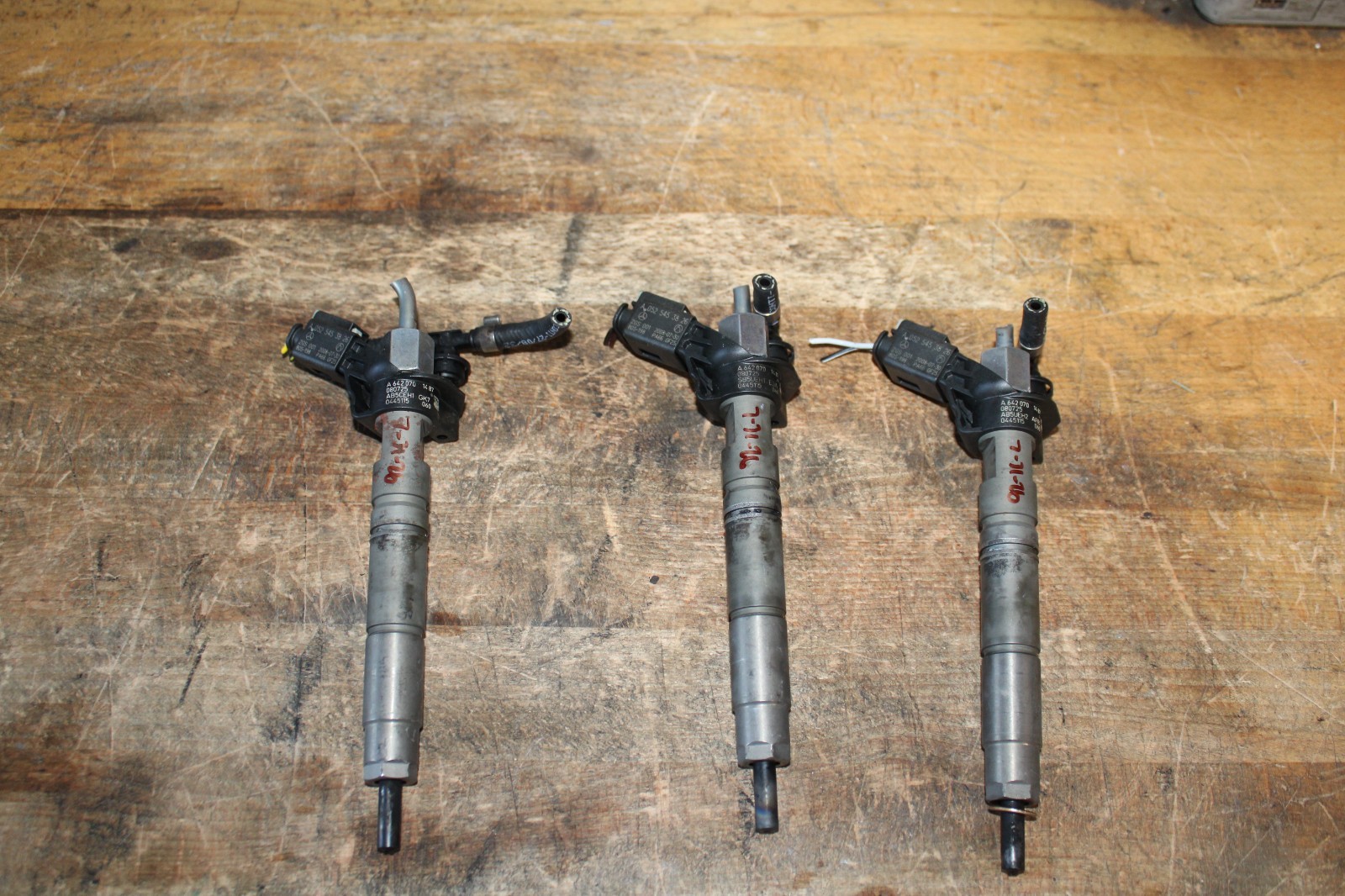 07-11 Mercedes ML350 GL350 3.0 v6 Diesel CDI Fuel Injector BlueTec 3 Of Them