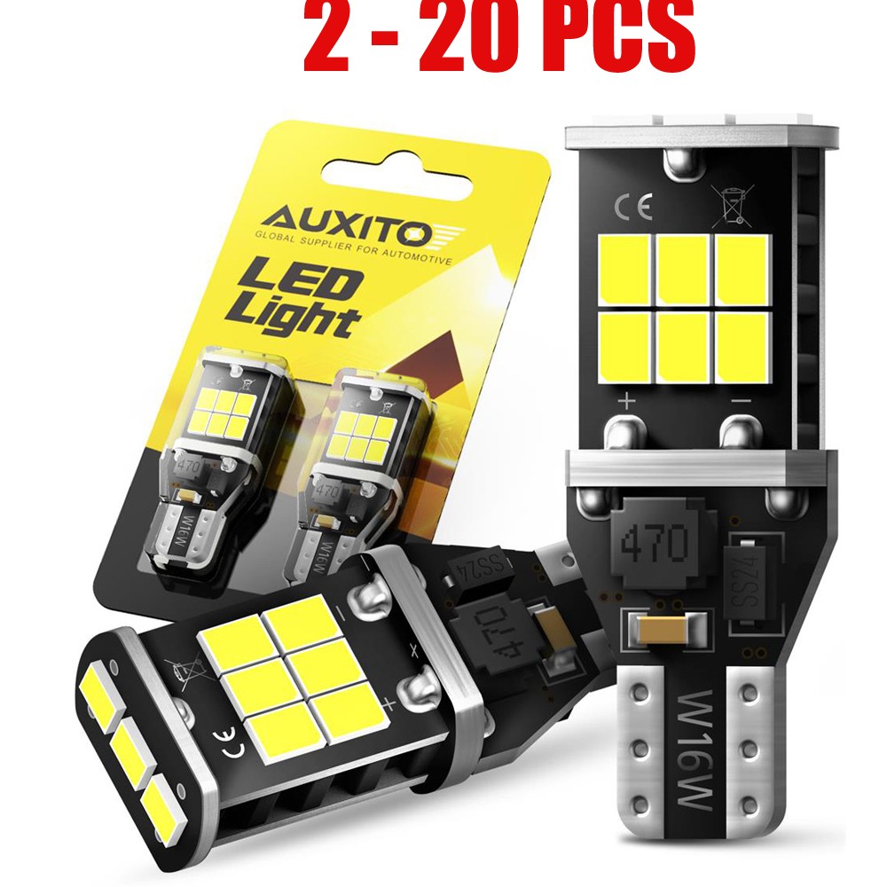 2-20X AUXITO 921 912 LED Reverse Backup Light Bulb 6000K White Super Bright T15