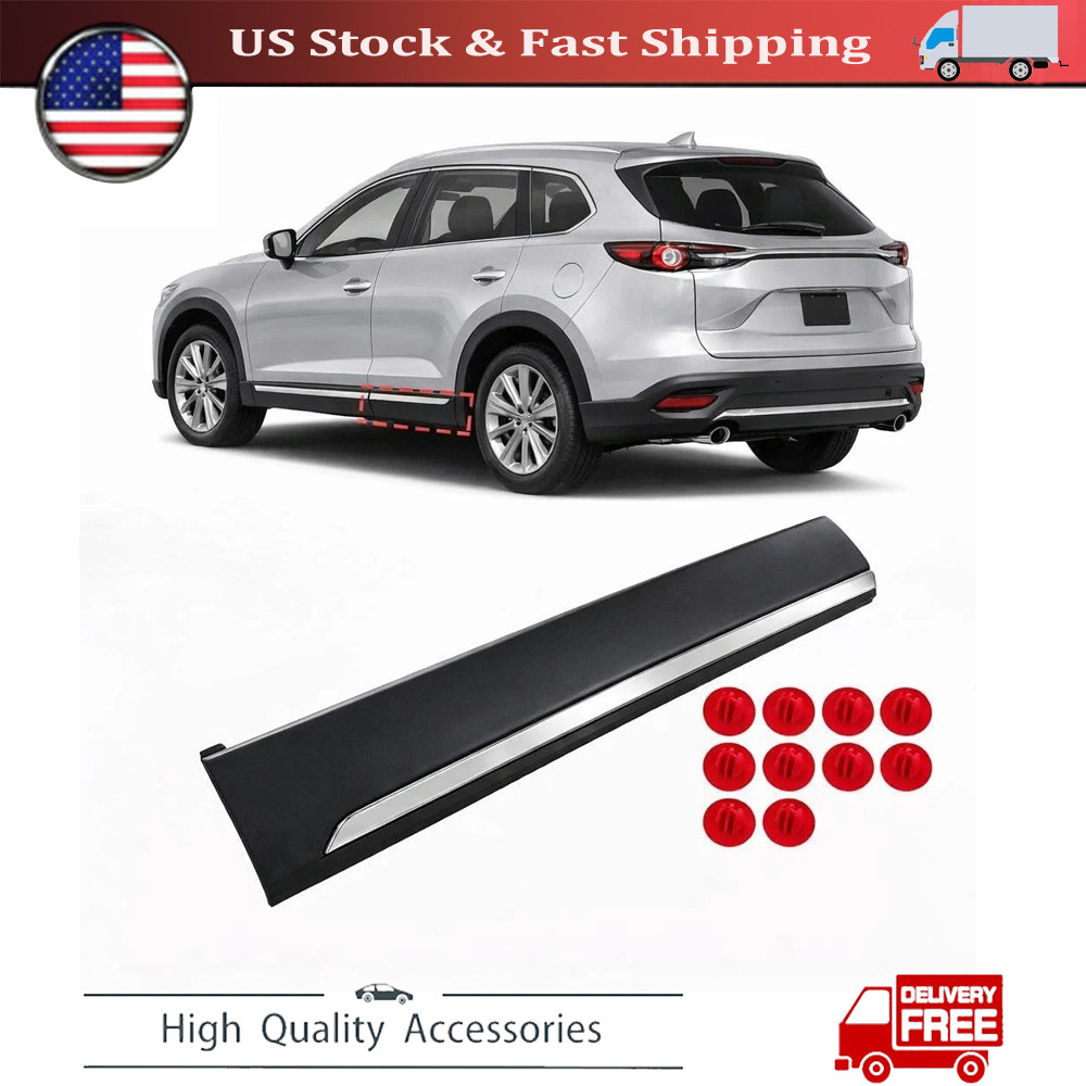 New Rear Left Door Lower Molding Trim Chrome For 2016-2023 Mazda CX-9 TK4951RD0B