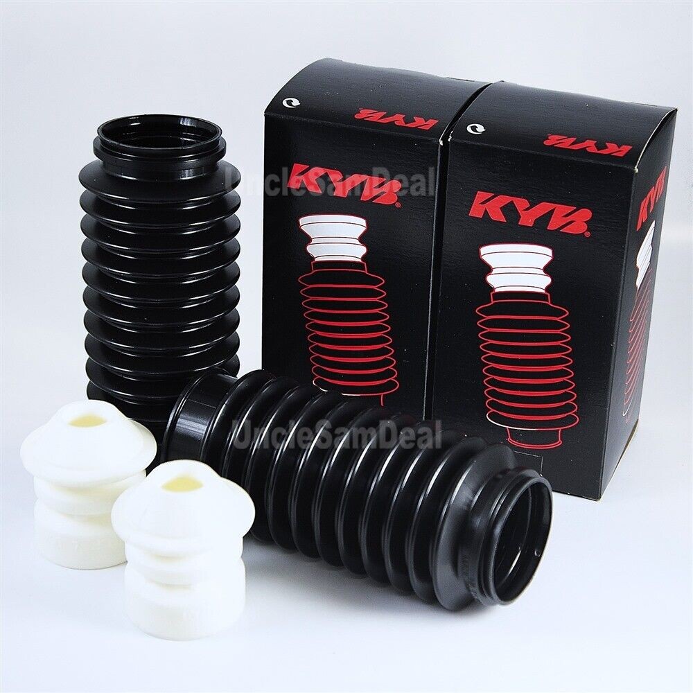 2x KYB SB101 Strut Dust Boots with Bumber Stops Jounce Bumpers Bellows Kit Set