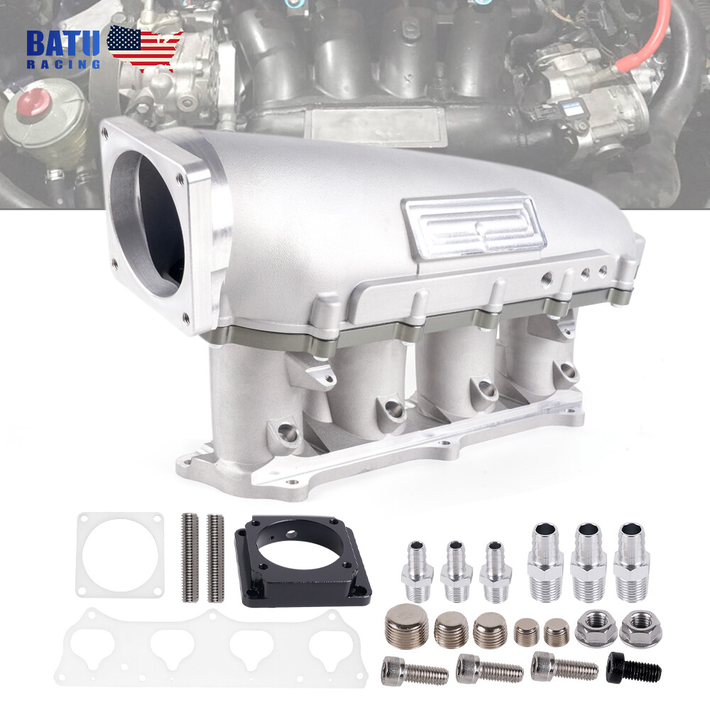 Ultra Race Intake Manifold for Honda K20 K24 K-Series K-Swap Silver