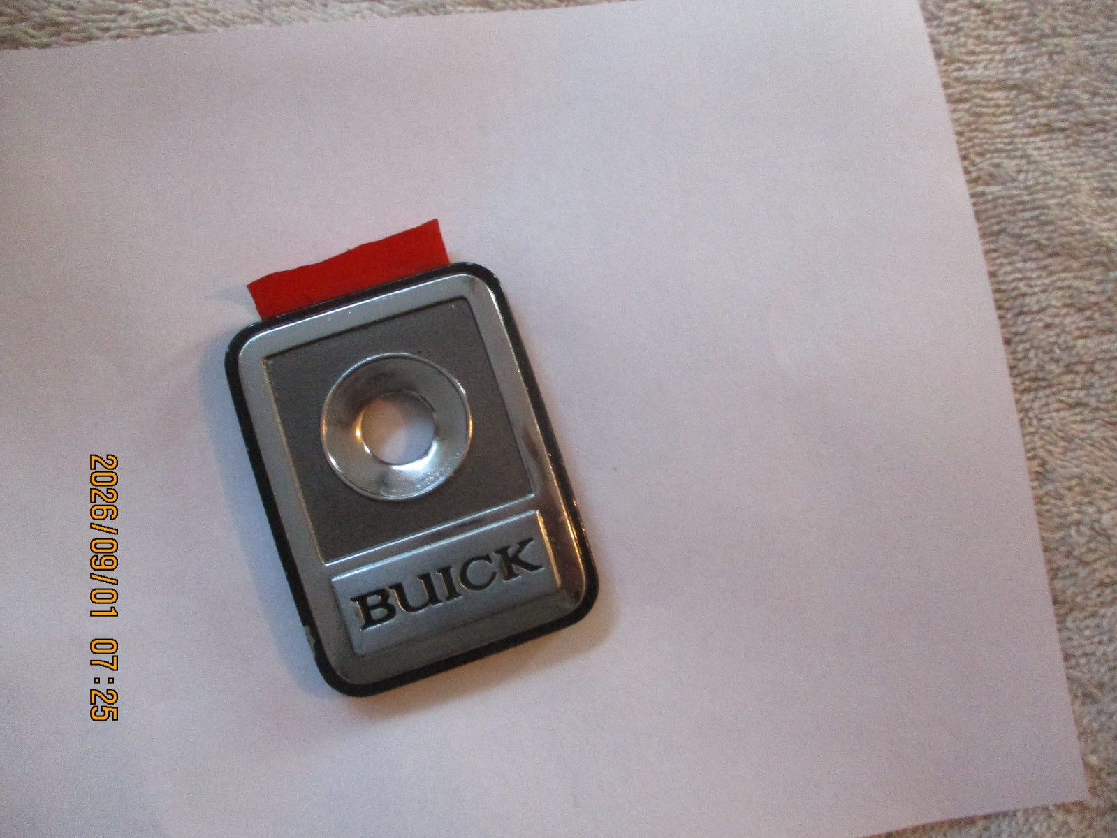 NOS 1989-1993 BUICK RIVIREA TRUNK LOCK BEZEL-CASTING NO. 20627242