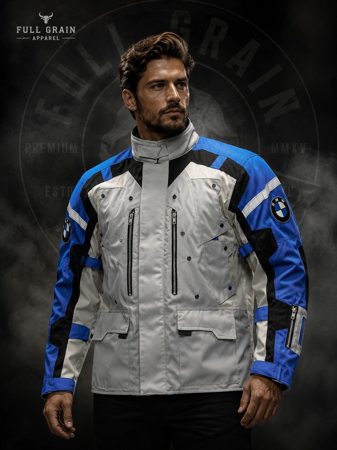 Men’s BMW Motorrad Adventure Touring Jacket By Full Grain Apparel