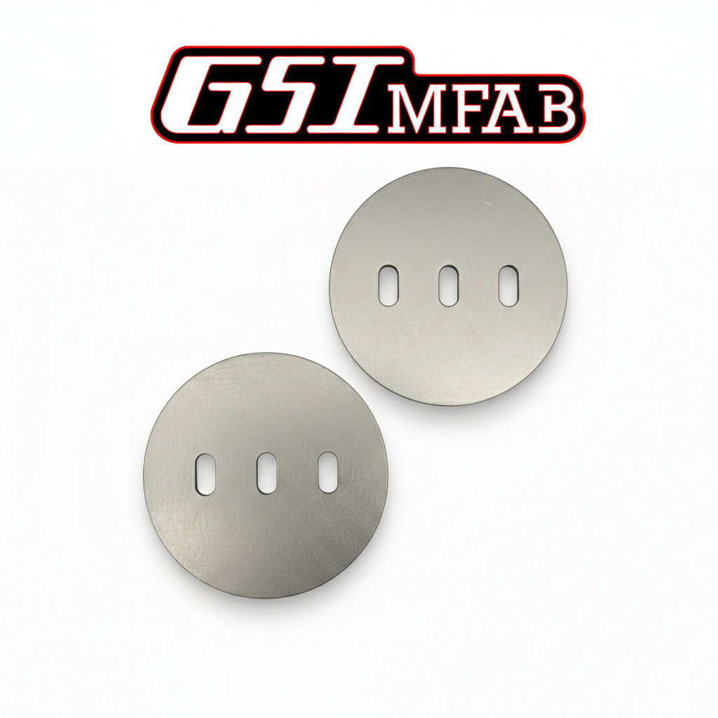 GSI Universal Air Bag Suspension Mounting Plates Slotted D2500/D2600 (Pair)