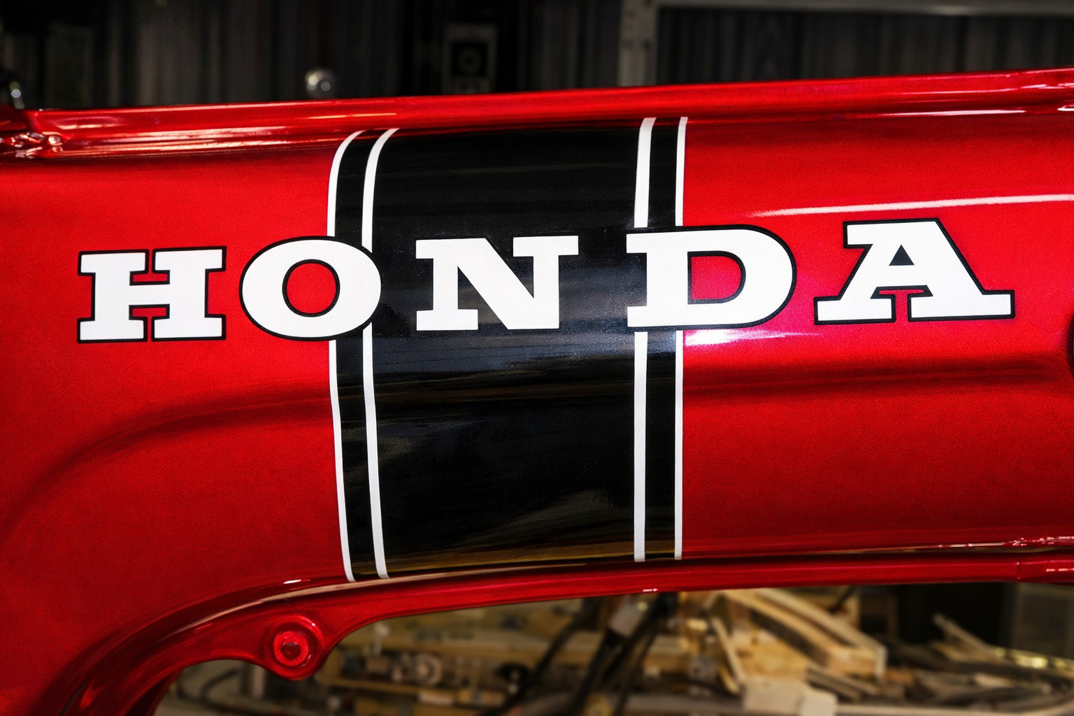 Honda CT70 K0 Decal Set 1969-1971 Black Frame Stripe Restoration