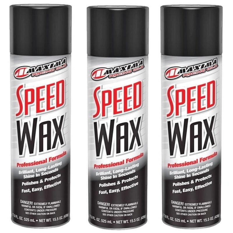 Maxima Racing Oil Speed Wax Aerosol Spray 15.5 oz Shine Detailer 3-Pack Maxima Racing Oil Speed Wax Aerosol Spray 15.5 oz Shine Detailer 3-Pack