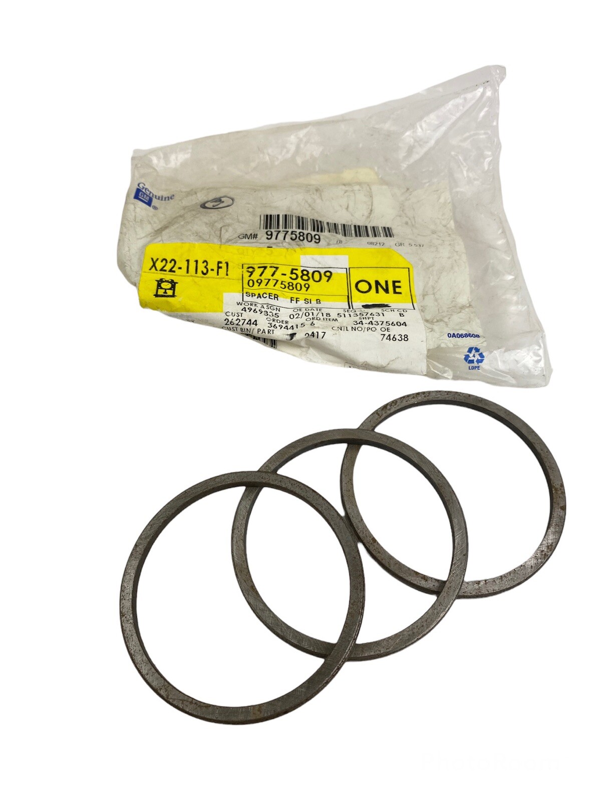*3 pcs* Genuine GM OEM Differential Bearing Spacers 9775809