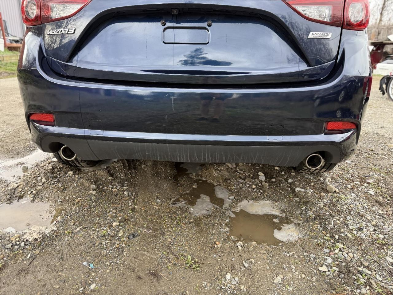2017-2018 Mazda 3 Rear Bumper Cover Blue