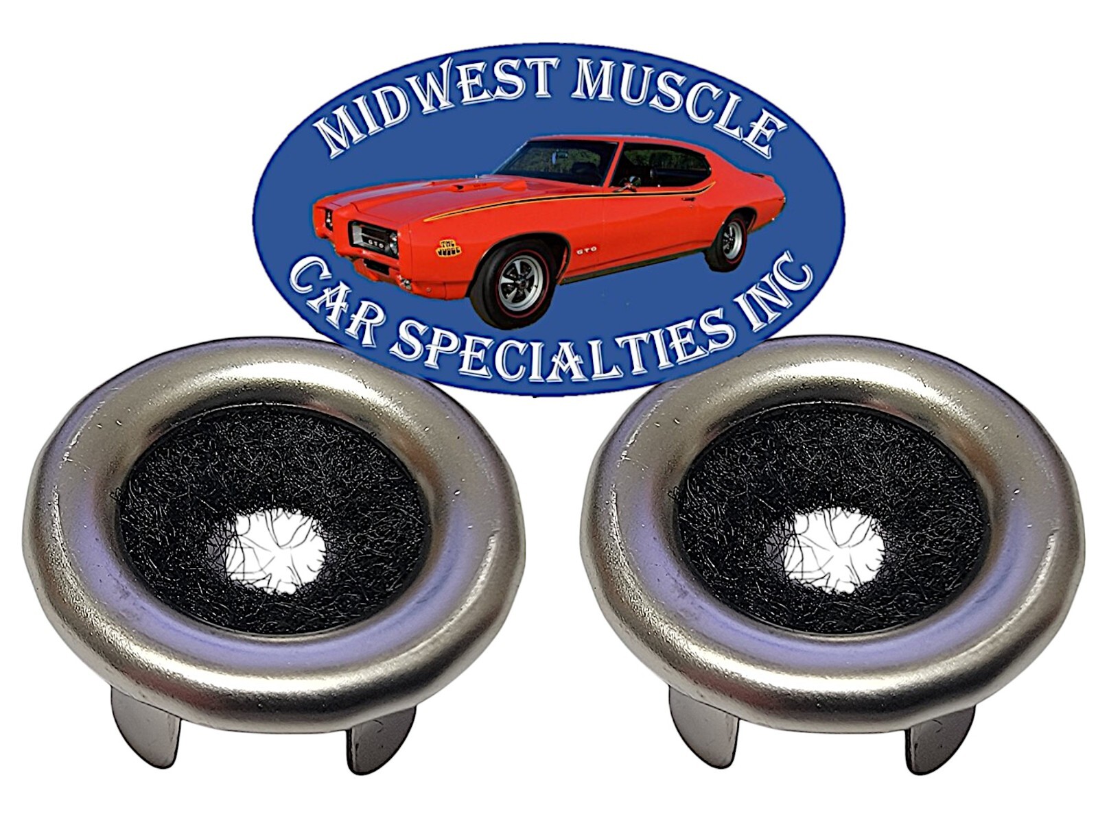 Ford Lincoln Mercury Chrome Door Panel Lock Knob Pulls Grommet Ferrules 2pcs HZ