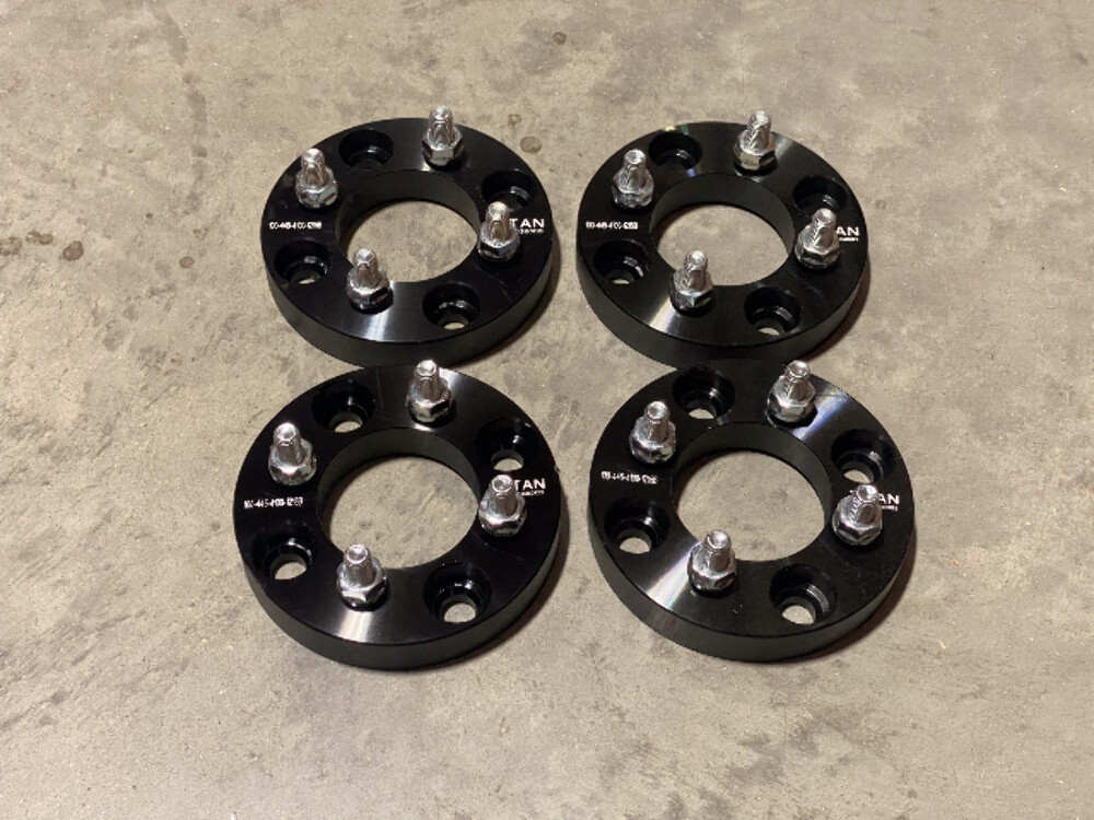 USED 25mm 4x108 to 4x100 Wheel Adapters| Set of 4 | Billet Spacers | 12x1.5 Stud USED 25mm 4x108 to 4x100 Wheel Adapters| Set of 4 | Billet Spacers | 12x1.5 Stud