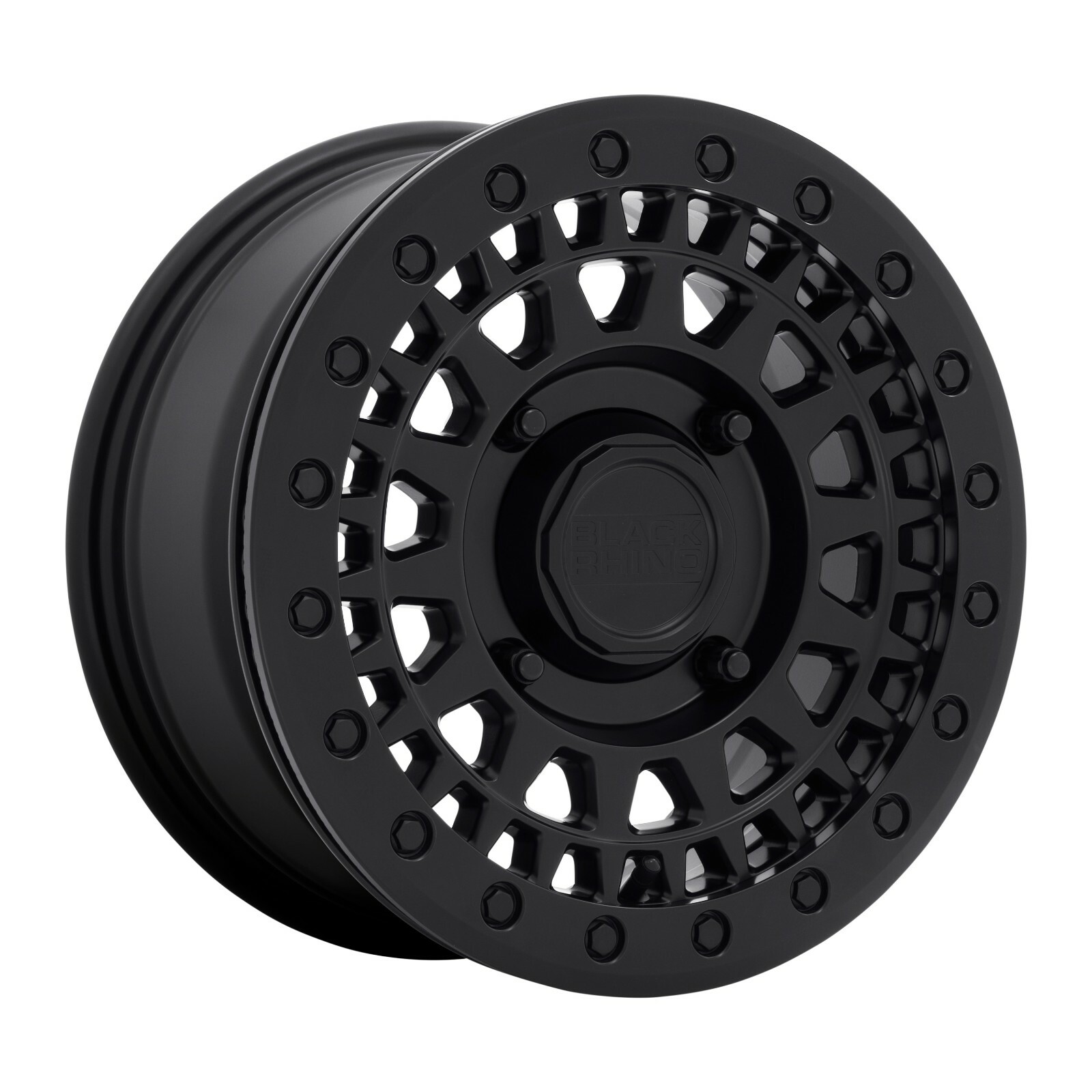 Set (4) Black Rhino Parker 14 Inch Aluminum BL Beadlock Rims Wheels ATV UTV SxS