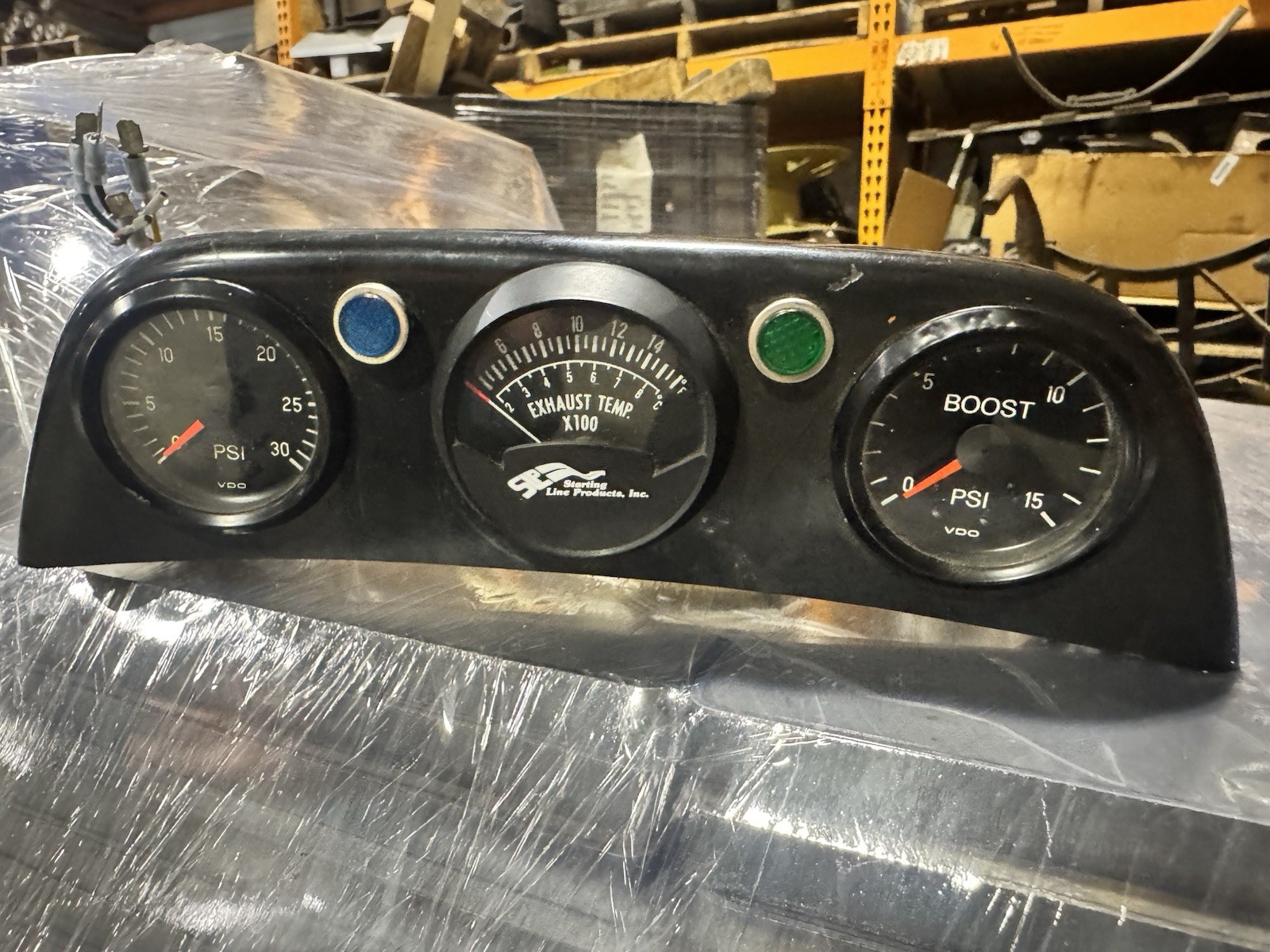 Vintage VDO SLP Boost Exhaust Temp Gauge Panel 0-15 0-30 PSI EGT Pyrometer
