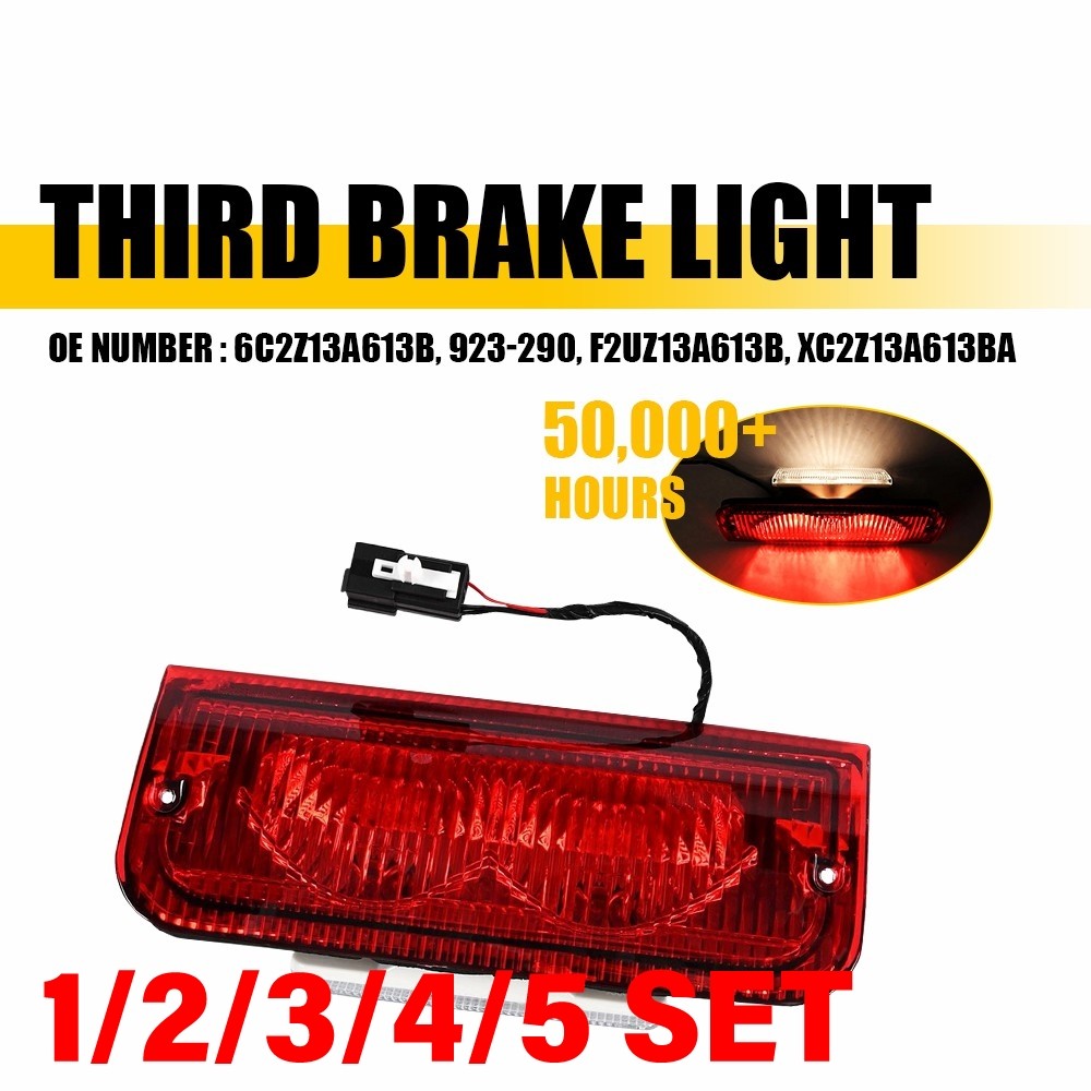 923-290 3rd Brake Light High Mount Stop Light For 1992-2022 Ford E-Series 1-5SET