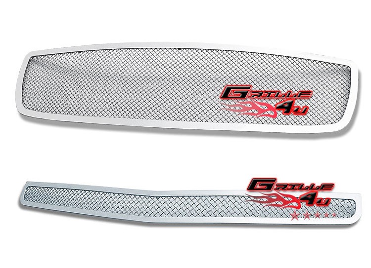 For 2005-2010 Dodge Charger Stainless Steel Chrome Mesh Grille Insert Combo For 2005-2010 Dodge Charger Stainless Steel Chrome Mesh Grille Insert Combo