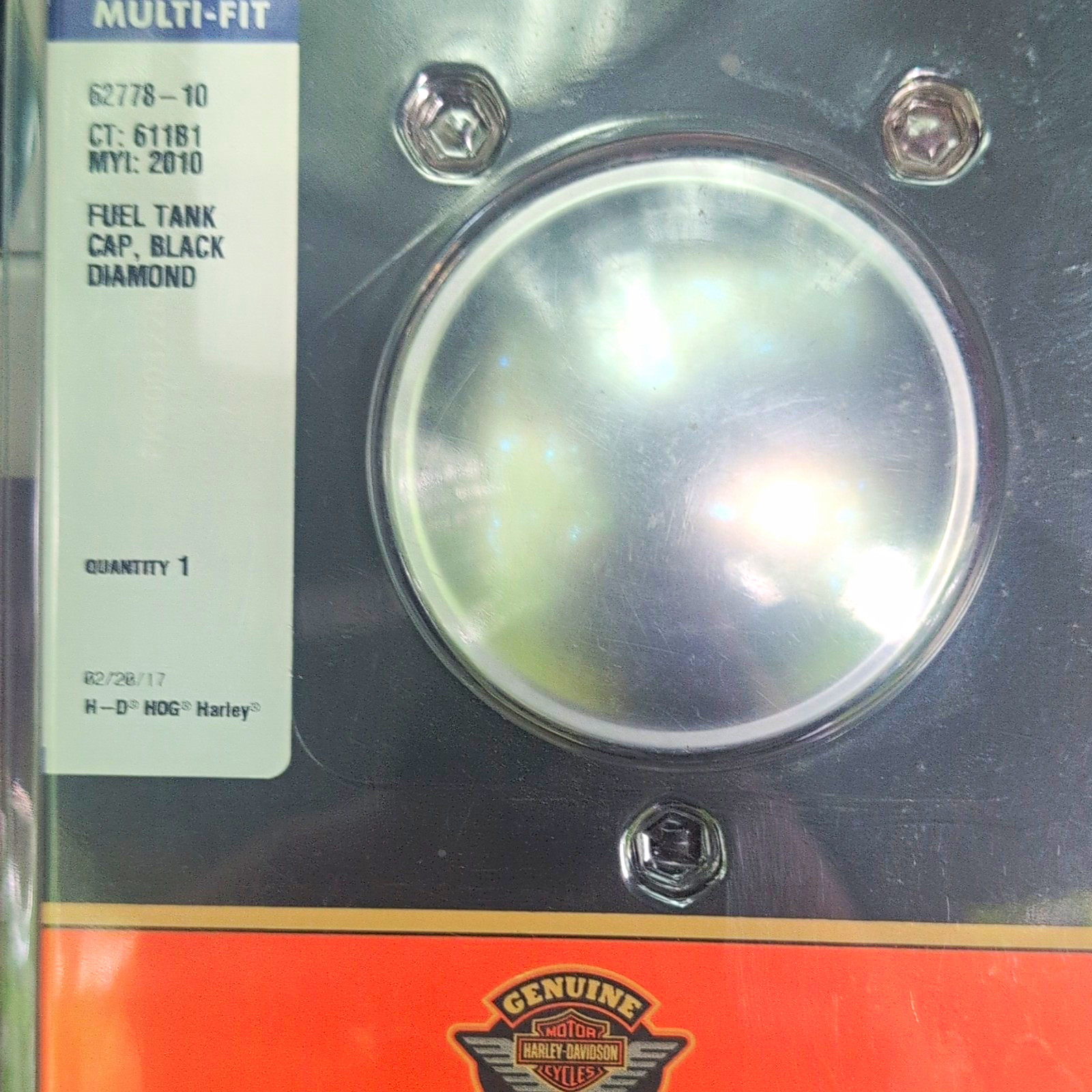 Genuine Harley-Davidson Multi-Fit Black Diamond Fuel Tank Cap Part #62778-10 Genuine Harley-Davidson Multi-Fit Black Diamond Fuel Tank Cap Part #62778-10