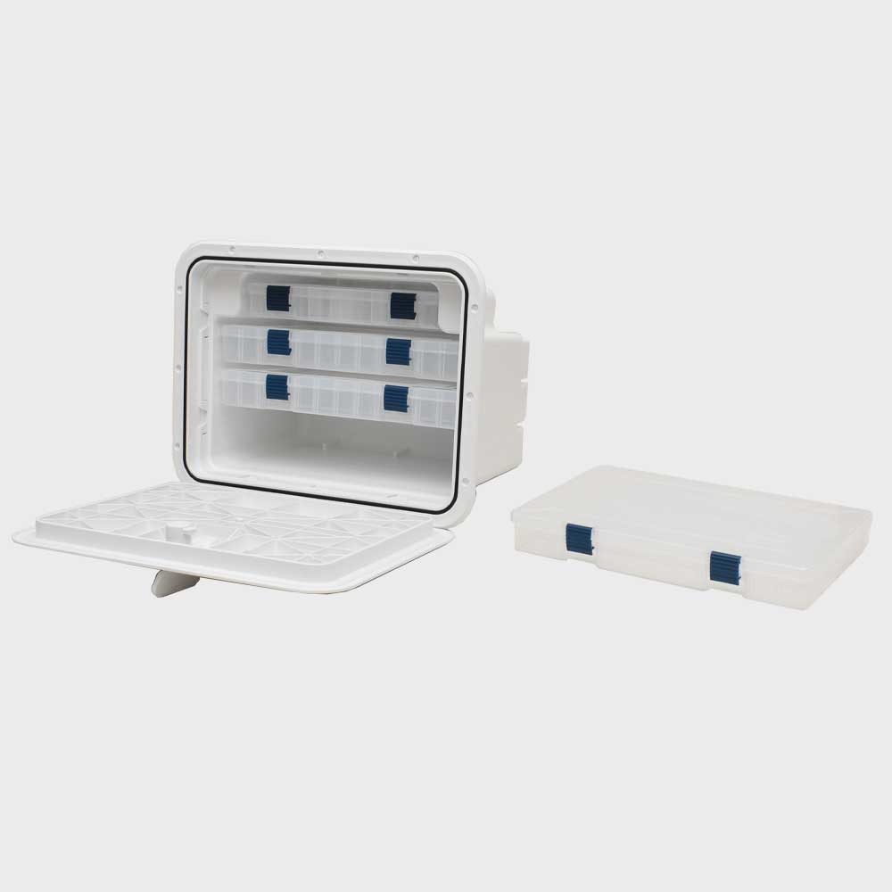 Innovative Boat Tackle Box 530-205 | 13 x 17 Inch Polar White