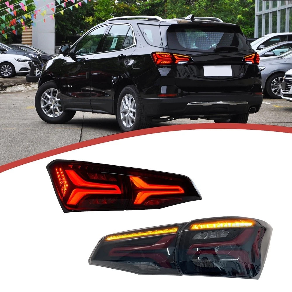 Dynamic Smoked LED Tail Lights Rear Lamps LH+RH Side For Chevy Equinox 2017-2020 Dynamic Smoked LED Tail Lights Rear Lamps LH+RH Side For Chevy Equinox 2017-2020
