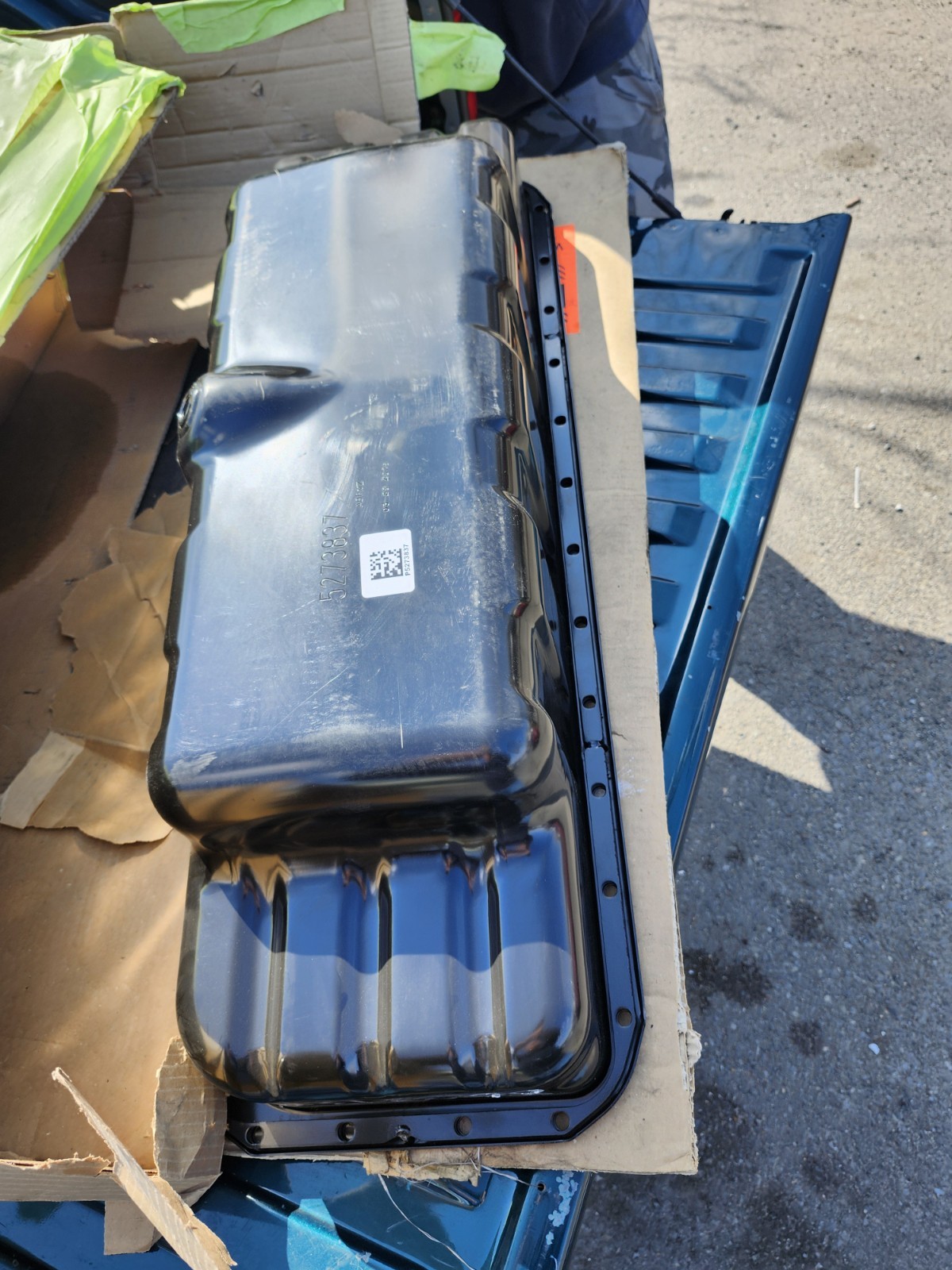 CUMMINS OIL PAN PART # 5273837 OEM PART CUMMINS  #3974291 Stamped on Part