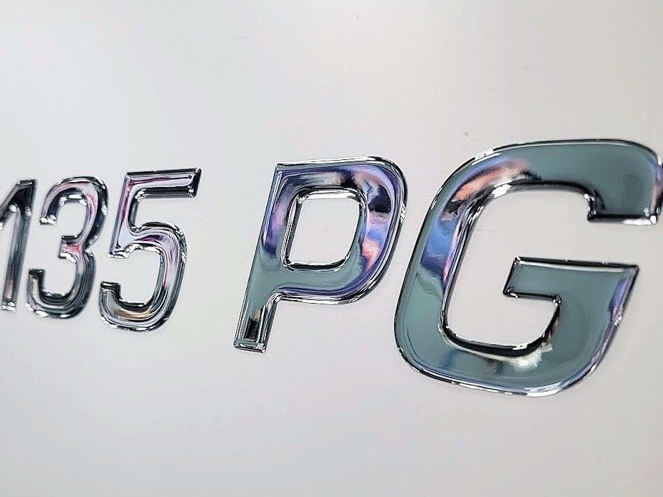 Chrome Domed Boat Registration Numbers Kit Surf Series Chrome Domed Boat Registration Numbers Kit Surf Series