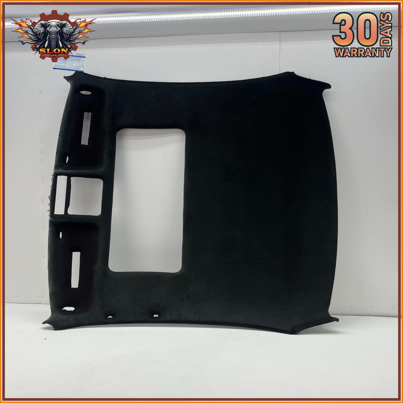 91-94 BMW E31 850i 850Ci Headliner Headlining Black w/ Sunroof Bezel OEM