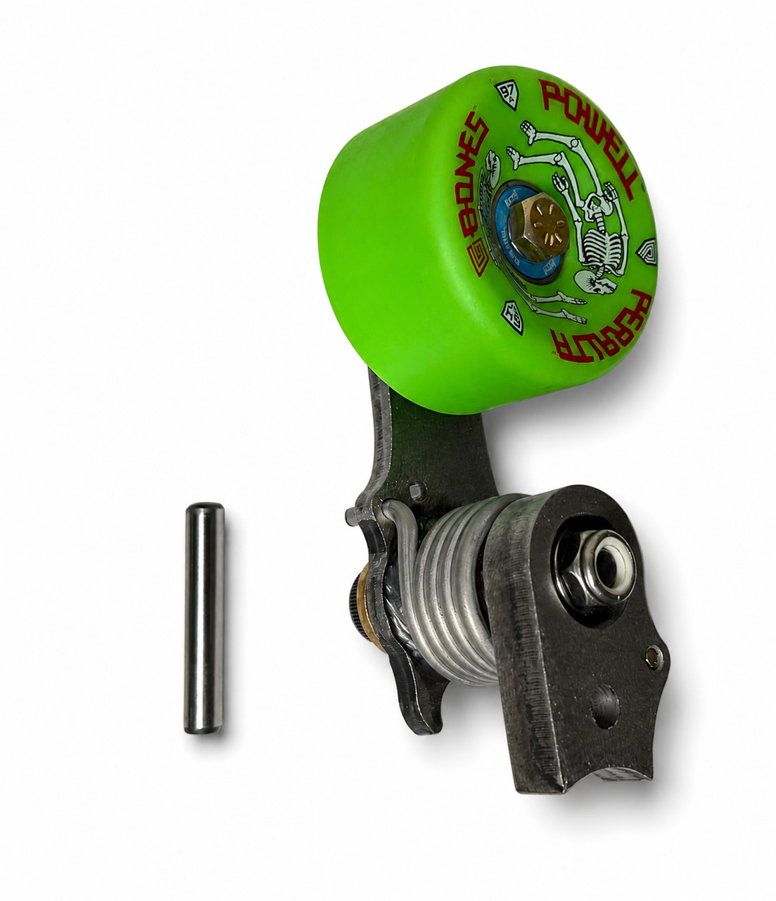 MONSTERCRAFTSMAN Motorcycle Chain Tensioner Weld-On Powell Chopper Bobber Green