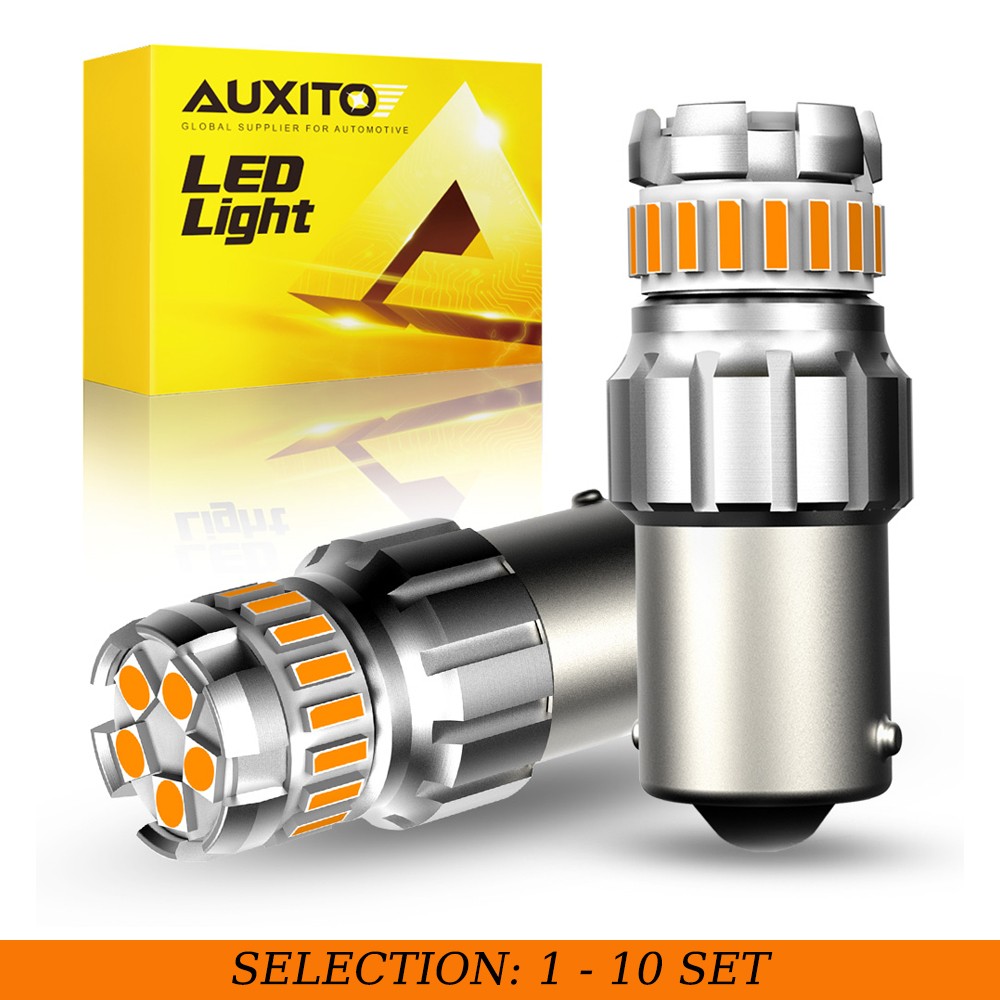 2-20X 1156 7506 LED Reverse Light Bulb Canbus Amber DRL Turn Signal Parking Lamp