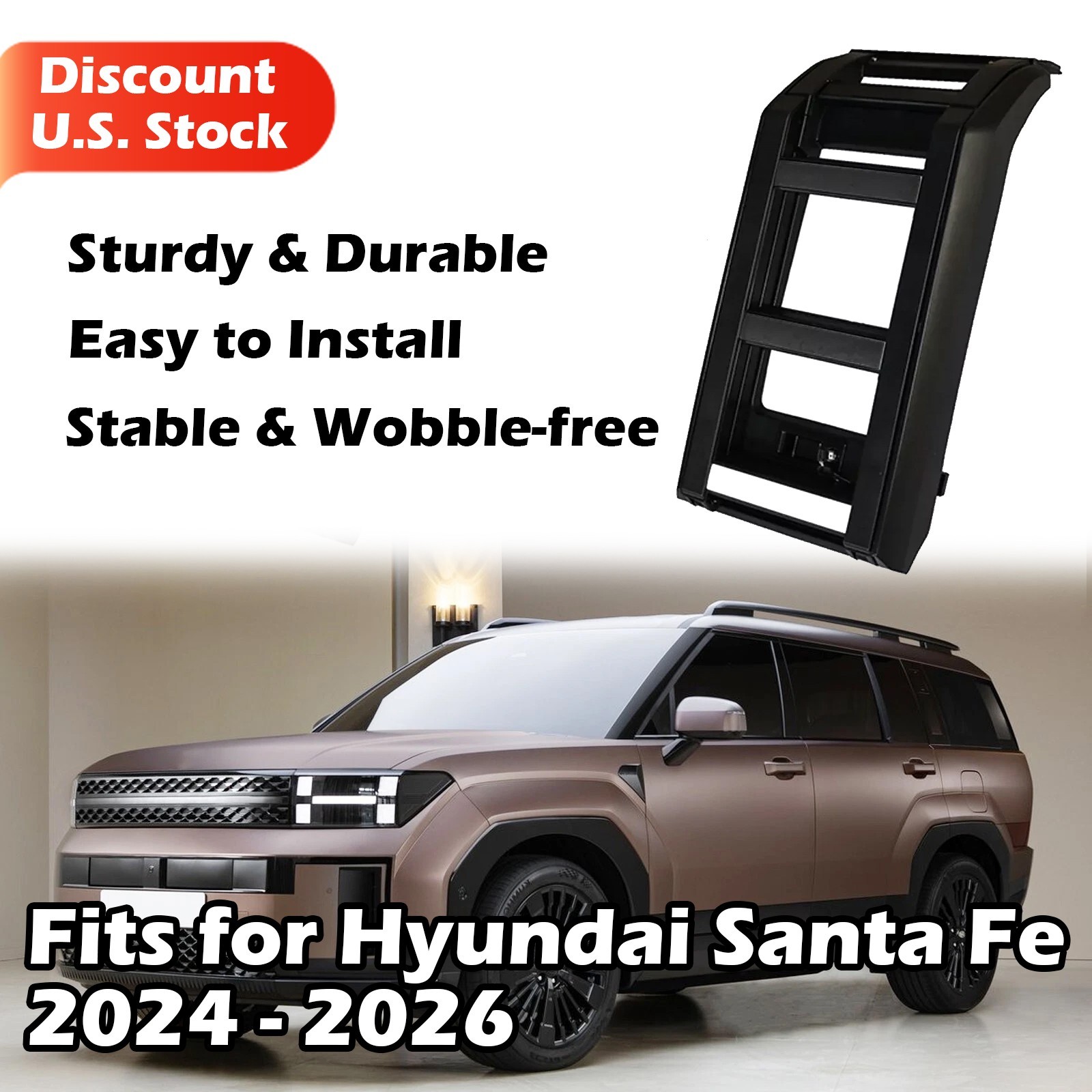 US Liftable Ladder Roof Rack Access Fits for Hyundai Santa Fe 2024 2025 2026 27 US Liftable Ladder Roof Rack Access Fits for Hyundai Santa Fe 2024 2025 2026 27