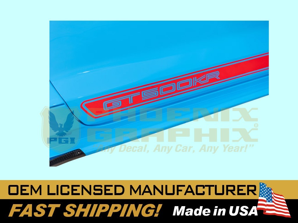 2020 2021 2022 Mustang Shelby GT500KR Lower Rocker Stripe Decal Shelby Licensed