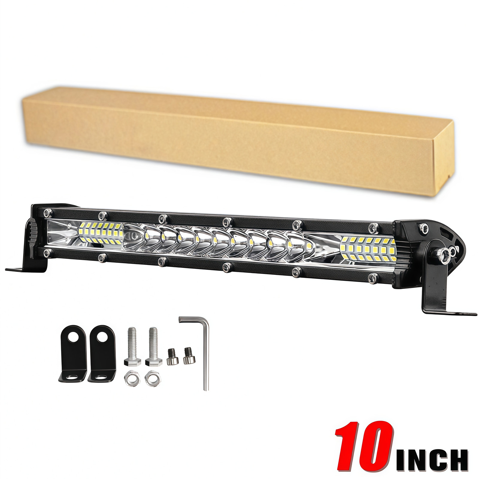 Ultra-thin 1200W 10inch Led Light Bar Flood Spot Combo Offroad Truck UTV SUV 12\ Ultra-thin 1200W 10inch Led Light Bar Flood Spot Combo Offroad Truck UTV SUV 12\