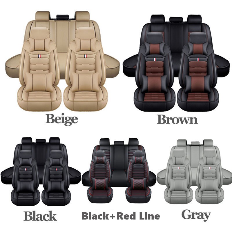 For Chevrolet Camaro Car Seat Covers Front Rear 5 Seats Full Set Leather Cushion