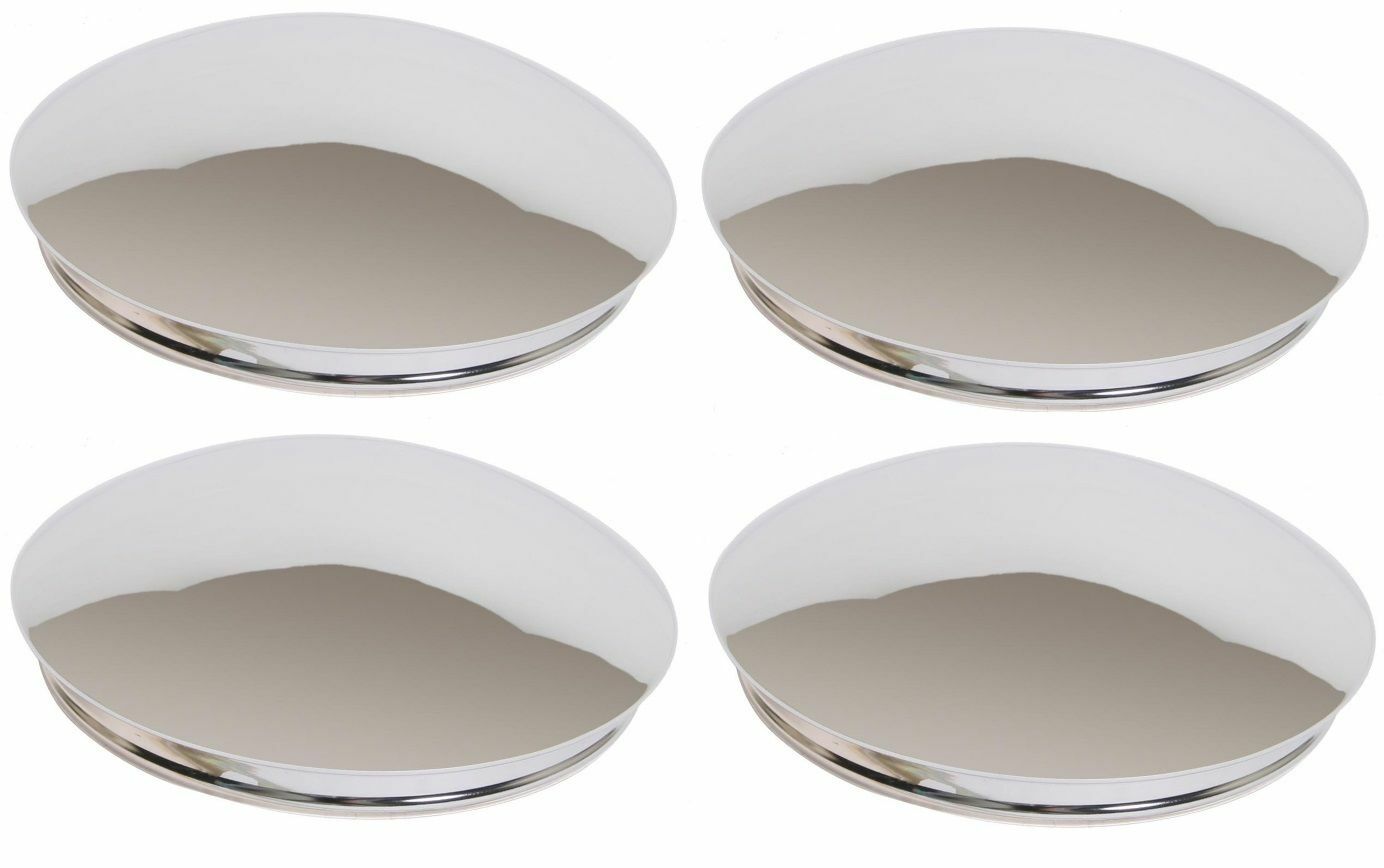 NEW Set of 4 CHROME Baby Moon Rally Wheel Rim Center Caps 8