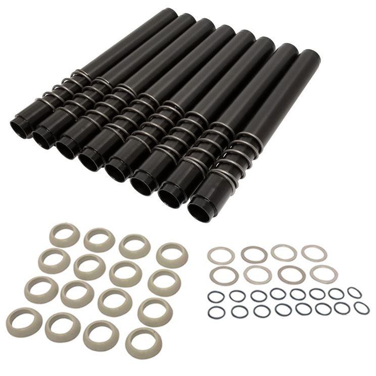 JayCee Vw Bug Pushrod Tubes, Leak Proof. Black Anodized Finish. Set Of 8