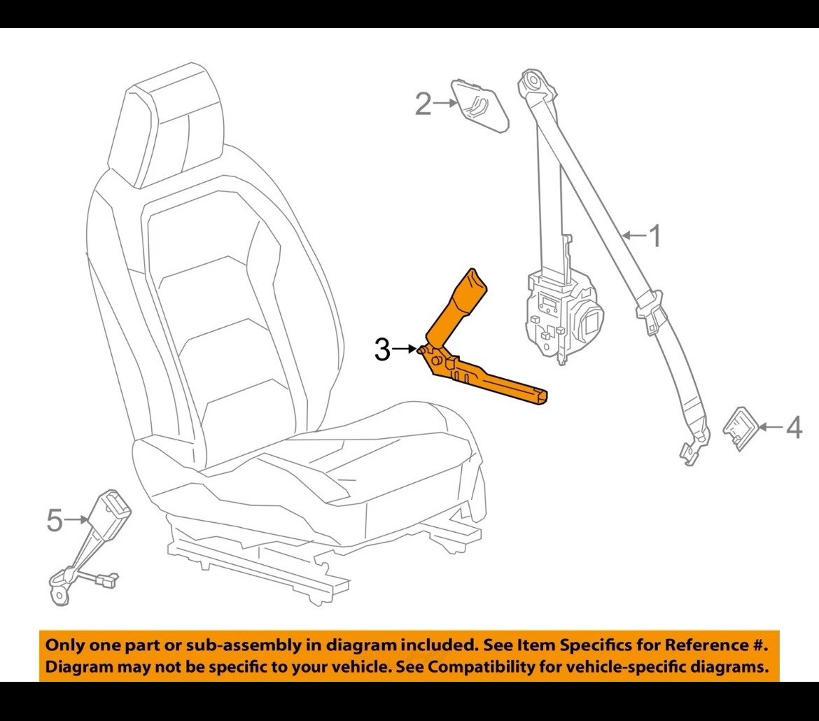 GM OEM 16-24 Camaro Restraint Systems Front Seat Belts-Tensioner 19333450 GM OEM 16-24 Camaro Restraint Systems Front Seat Belts-Tensioner 19333450
