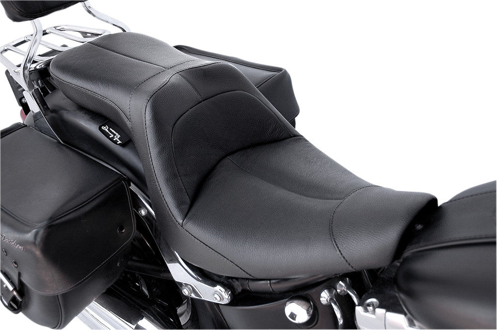 Danny Gray Low IST 2-Up Leather Seat Harley Davidson Softail 06-17 FA-DGE-0292