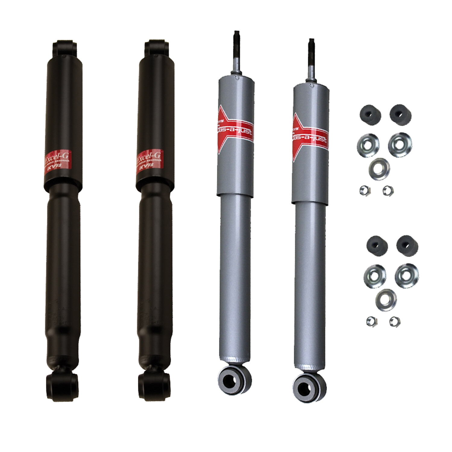 Kyb 2 Front & 2 Rear uspension Shock Abrosbers For Suzuki Samurai 1986-1995