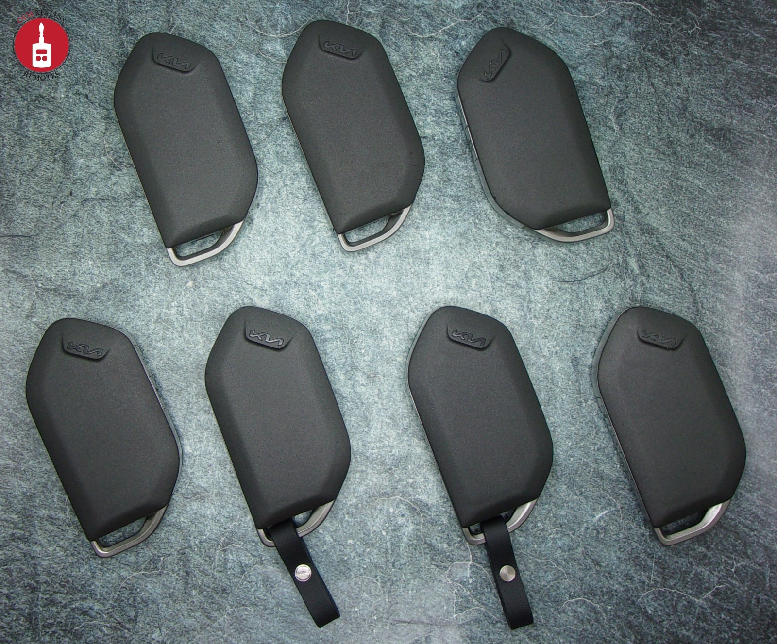 OEM Lot of 7 Kia Carnival Remote Entry Smart Keys Used 6 Button TQ8-FOB-4F61M44